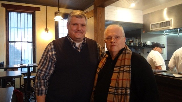 Richard Winter, CEO of The Runner restaurant and his father