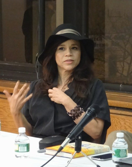 Rosie Perez at Restoration Plaza for Nelson George's book signing of "The Hippest Trip in America"