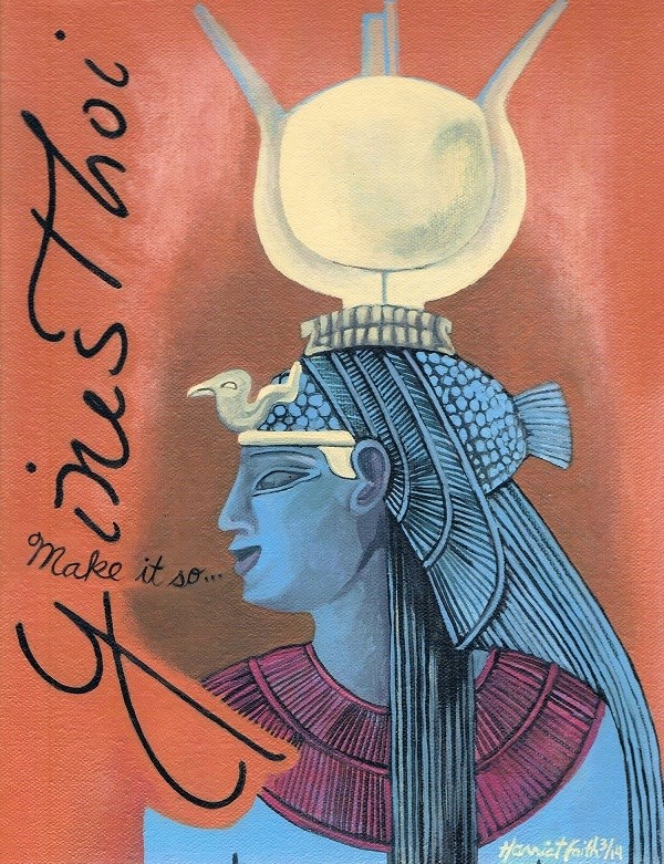 Art, Painting, Hand-Lettering, Illustration, Harriet Faith, Cleopatra, Make It So, Make It Happen, Queen, Ancient Egypt, Ancient World, Inspiration, Quotes, Dreams, Pay Attention To Your Dreams, Ginesthoi