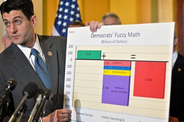 House Budget Committee Chairman Paul Ryan introduced the House Republican budget for 2015 Photo: Flickr (March 20, 2010)