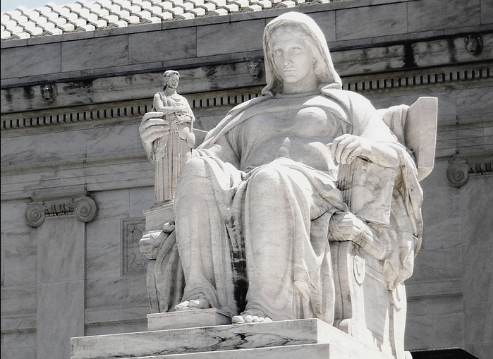 The Contemplation of Justice Statue at the U.S.Supreme Court