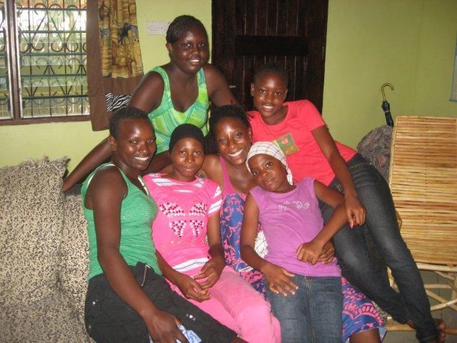 "Mama Brittanie" with some of her "daughters" she has rescued from sex trafficking