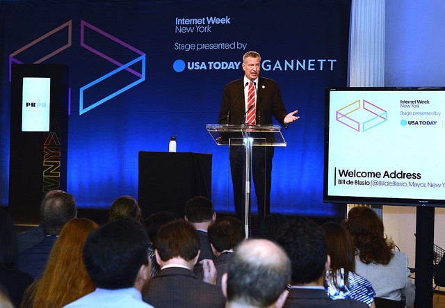 Internet Week in Manhattan on Monday, May 19, 2014. Photo: Diana Robinson for the Office of Mayor Bill de Blasio
