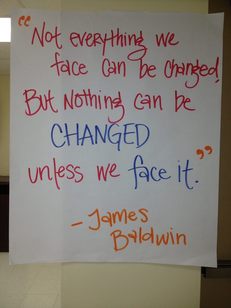 FEEST Dinner Quote from James Baldwin