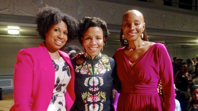 (l to r) Assistant Health Commissioner Dr. Aletha Maybank, City Councilmember Laurie Cumbo and Susan L. Taylor at "The Courage to Change" fundraiser for YWCA of Brooklyn