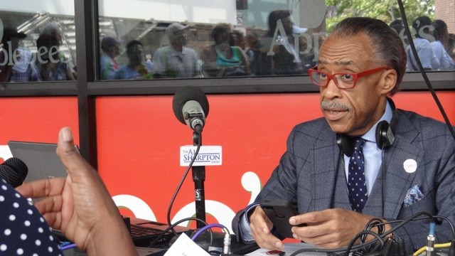 Rev. Al Sharpton Broadcasts Live from Bedford-Stuyvesant Restoration Plaza