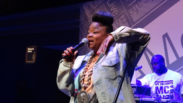 Roxanne Shante performs at "Pass the Mic: Ladies First, A Night of Women Emcees"