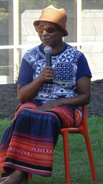 Artist Xenobia Bailey who curated 