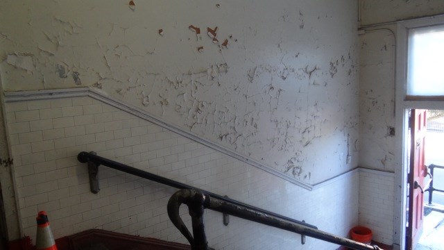 Inside of the abandoned Bethel AME Church