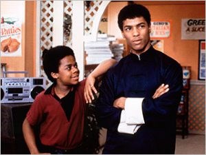 Bruce Leroy Green (r) and his little brother Richie Green, from the movie, "The Last Dragon"