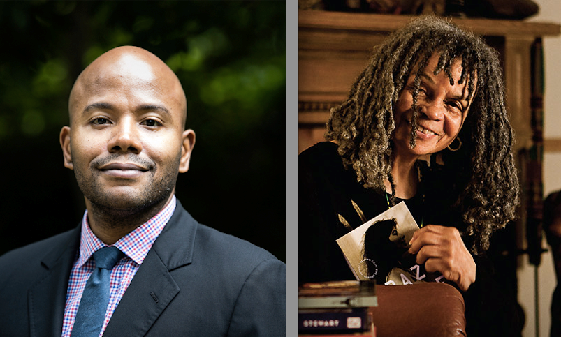 (l to r): Award-Winning Authors Peniel E. Joseph and Sonia Sanchez 