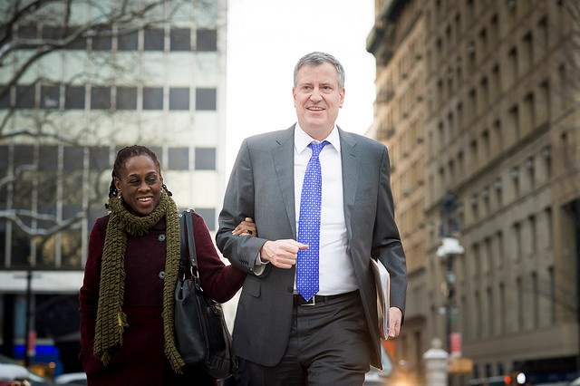 Chirlane McCray and Bill de Blasio Photo: Rob Bennett for the Office of Mayor Bill de Blasio