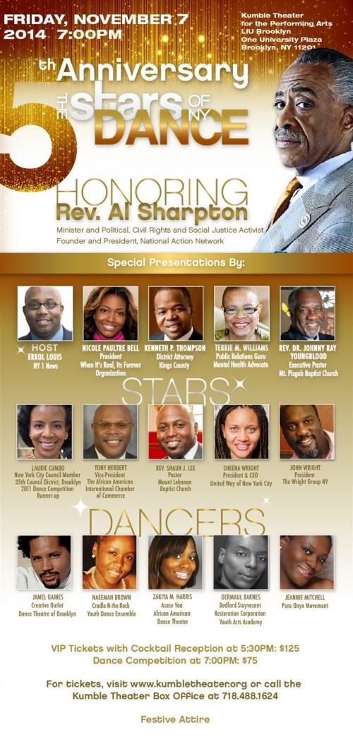Honoring The Rev. Al Sharpton, Dancing Brooklyn power brokers and funding art education for Kids...Duh!