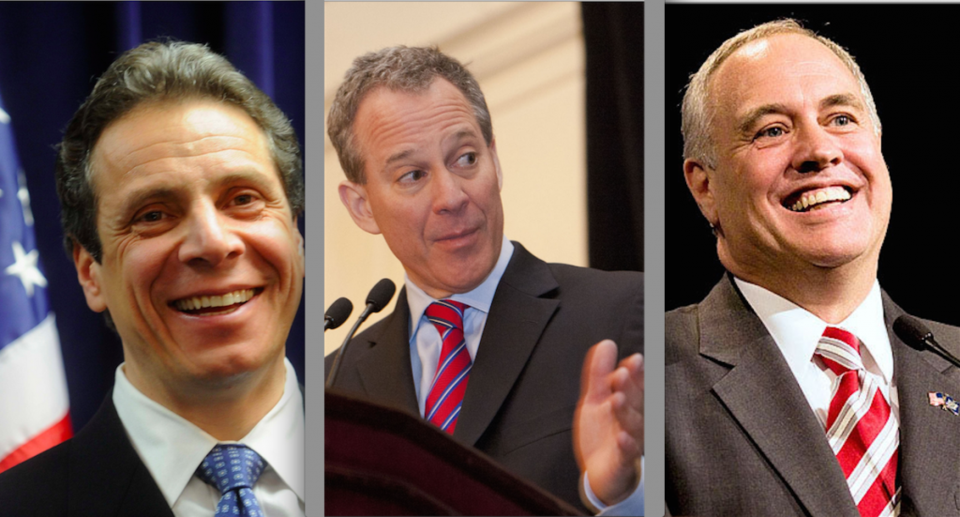 Gov. Andrew Cuomo, Attorney General Eric Schneiderman and State Comptroller Tom DiNapoli-- all Democrats-- all won their reelection bids.
