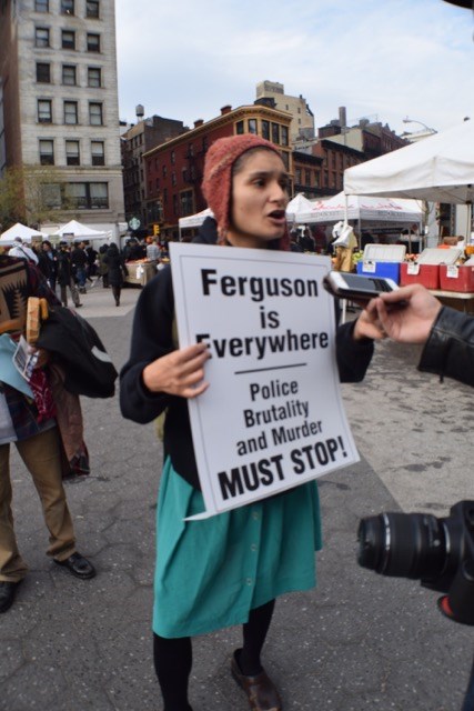 Ferguson, protest, New York City, Union Square, Darren Wilson, #handsupdon'tshoot