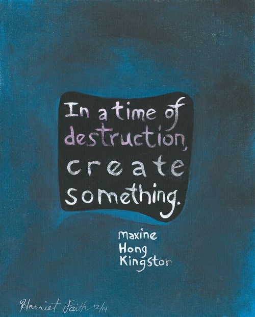 Art, Hand-Lettering, Illustration, Harriet Faith, Painting, Success, Motivation, Daily Practice, Inspiration, Quotes, Dreams, Pay Attention To Your Dreams, Maxine Hong Kingston, Create, Creativity