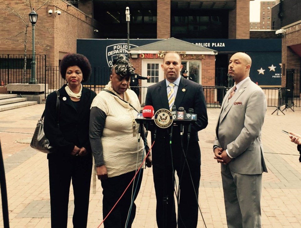 Hakeem Jeffries, Excessive Use of Force Prevention Act of 2015, Gwen Carr, Kirsten Foy, National Action Network, chokeholds, police brutality, legislation, introduction