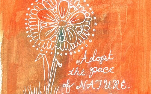Hand-Lettered Art By Harriet Faith. Quote By Ralph Waldo Emerson