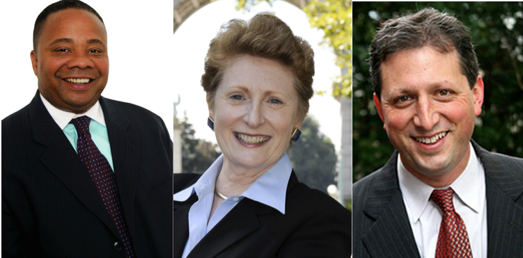 (l to r): Senator Hamilton, Assemblymember Jo Anne Simon and City Council Member Brad Lander