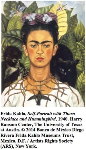 Frida Kahlo in her garden