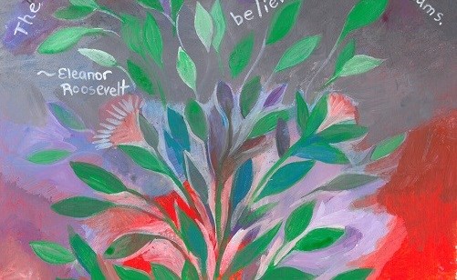 Hand-Lettered Art By Harriet Faith. Quote By Eleanor Roosevelt