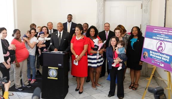 Breastfeeding Empowerment Zone, Brooklyn Borough Hall, lactation lounge, Eric Adams