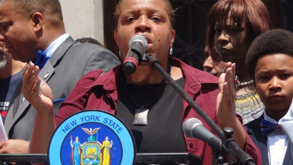 deportation, mass deportation, press conference, Jesse Hamilton, Eric Adams, Mathieu Eugene, Herbert Daughtry, Sophia Cantal, Brooklyn Borough Hall, discrimination, racism, Haiti, Dominican Republic