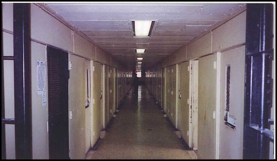 If you look down the corridor of this adolescent "bing" you see a lone body. This is the suicide aide the most valuable person in solitary confinement.  Photo: Lorenzo Steele Jr. 