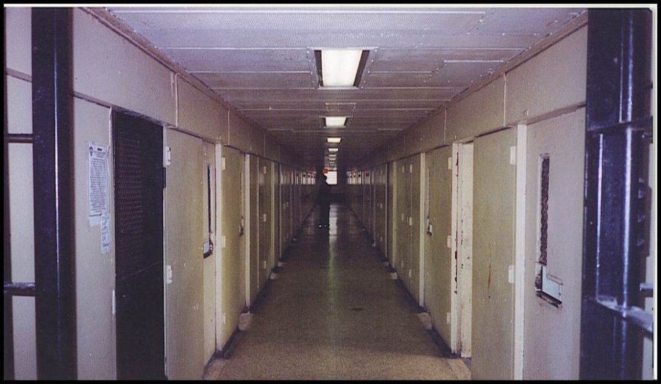 If you look down the corridor of this adolescent "bing" you see a lone body. This is the suicide aide the most valuable person in solitary confinement. Photo: Lorenzo Steele Jr.