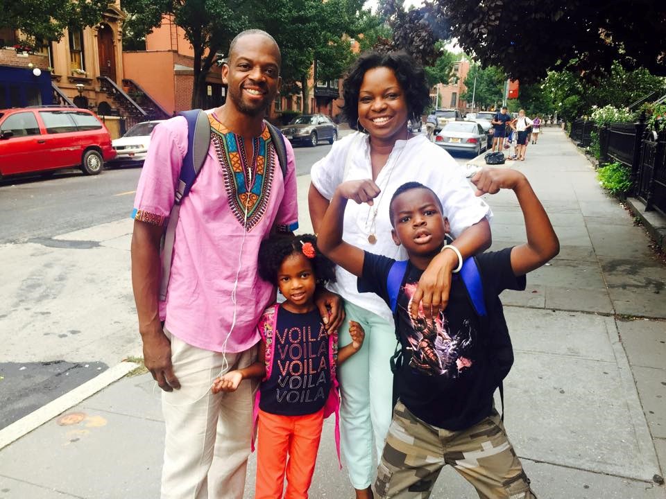 Siblings Savannah, 4 yrs, Pre-K; and Fela, 7 yrs, 2nd grade