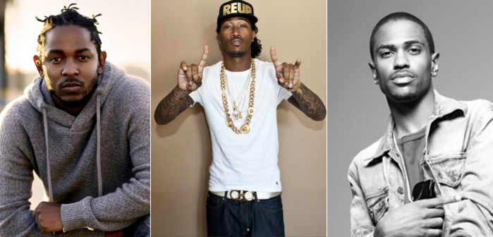  (l to r) Kendrick Lamar, Future, Big Sean