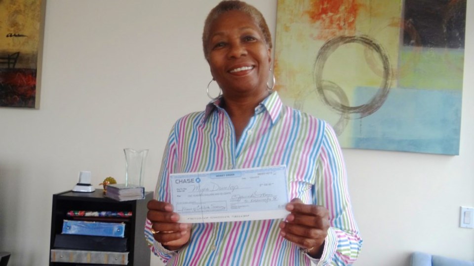 Myra Dunlop of Bed-Stuy, winner of the $100 survey prize!