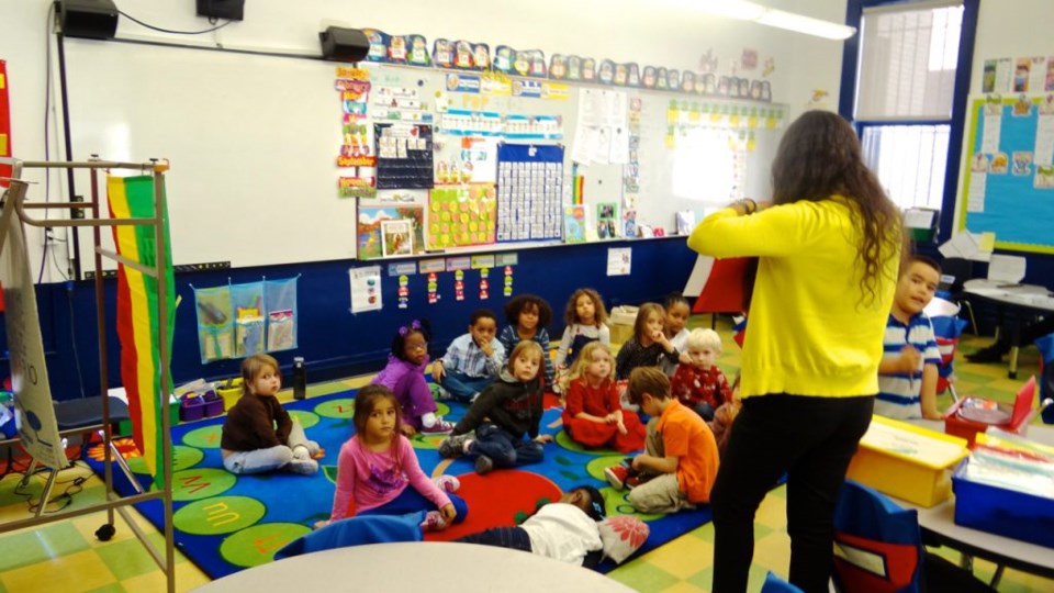 Kindergarteners at International Charter School of New York