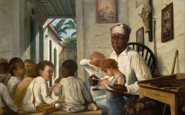 Francisco Oller (Puerto Rican, 1833-1917). "Maestro Cordero's School," circa 1890. 