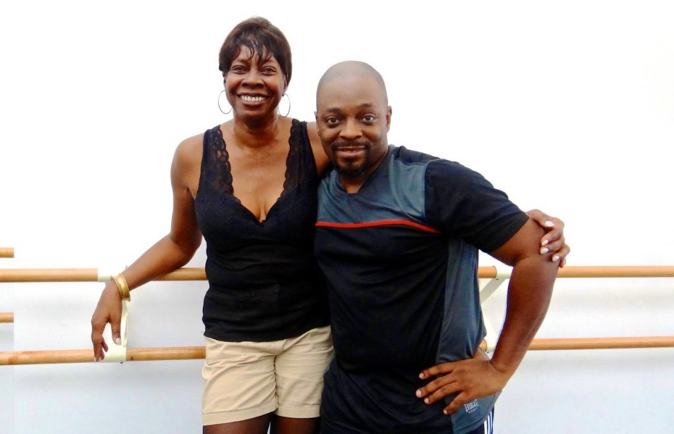 Audrey Edwards and Kevin McEwen rehearse for the 6th Annual Stars of New York Dance