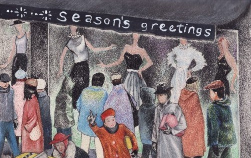 Drawing By Harriet Faith. Seasons Greetings!