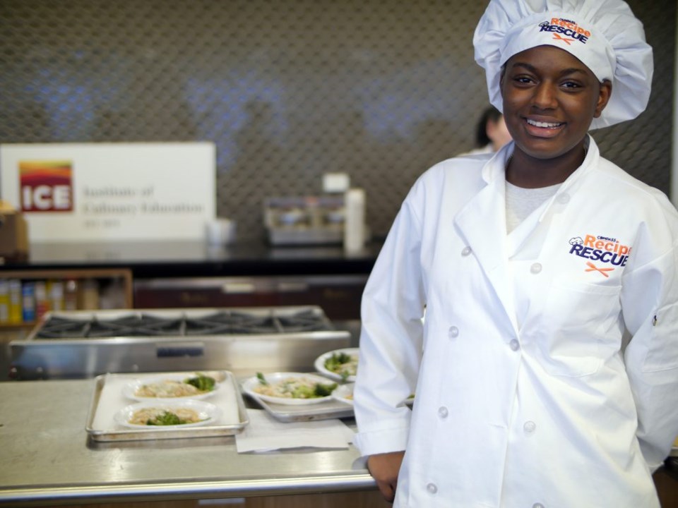 Cheyenne Washington, 15, fourth-place winner of the 2016 Recipe Rescue cooking competition 