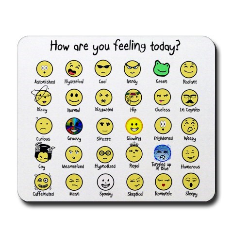 Take your choice! You are feeling ONE of these right now!