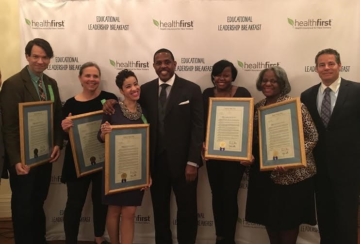 Senator Kevin Parker (center) with honorees at the 5th Annual Educational Leadership Breakfast