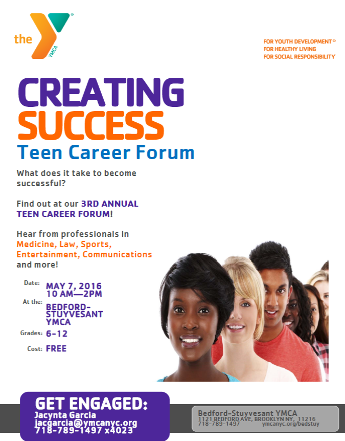 bedstuy ymca, teen career forum