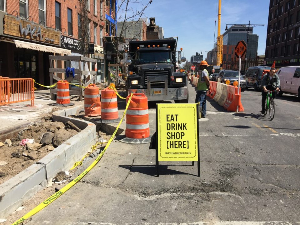 Myrtle Avenue Plaza, construction, Myrtle Avenue, MARP