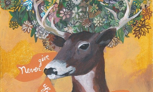 Painting By Harriet Faith. Quote From Harriet Beecher Stowe.