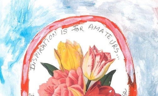 Art By Harriet Faith. Quote From Chuck Close.