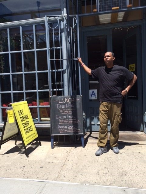 Jason Moore, the manager of Myrtle Avenue's Pillow Cafe & Lounge