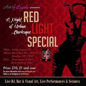 Burlesque, Brooklyn Events, Brooklyn, Dance, Friday Night, Red Light Special