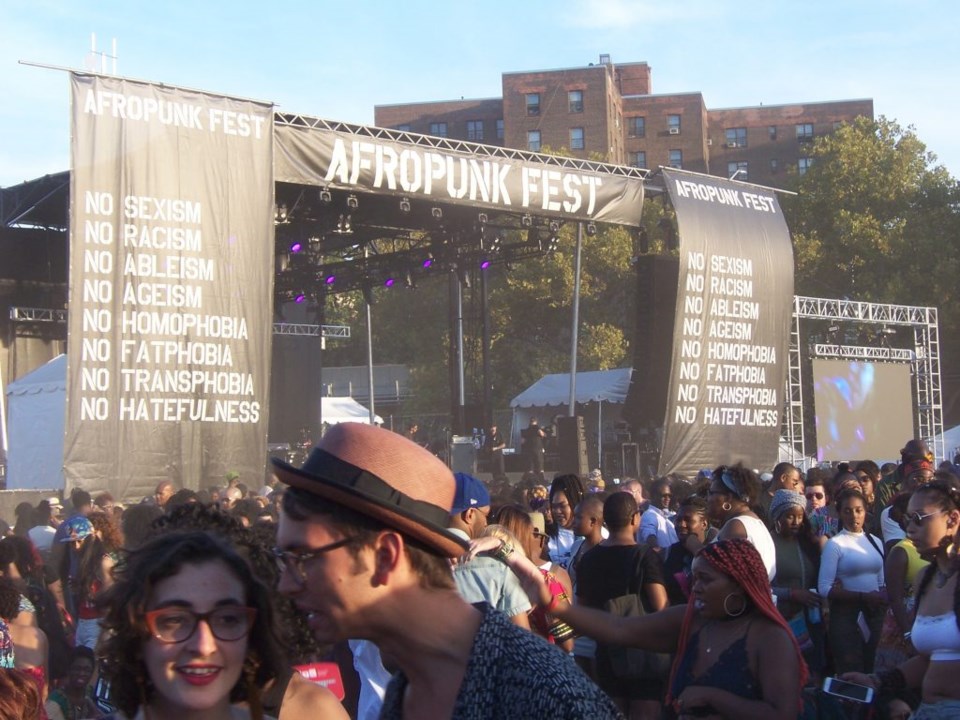 The gold stage at Afropunk 2016