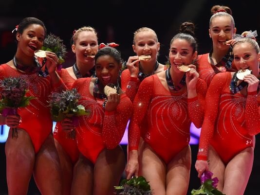 USA wins third straight women's team title at 2015 World Championships