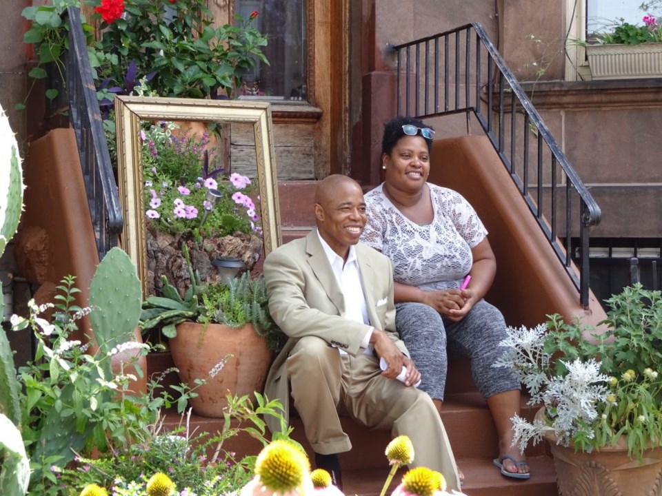 Greenest Block in Brooklyn, East 25th Street, Brooklyn Botanic Garden, National Grid, Brooklyn Borough President Eric Adams, Scot Medbury, 300 East 25th Block Association, urban gardening 