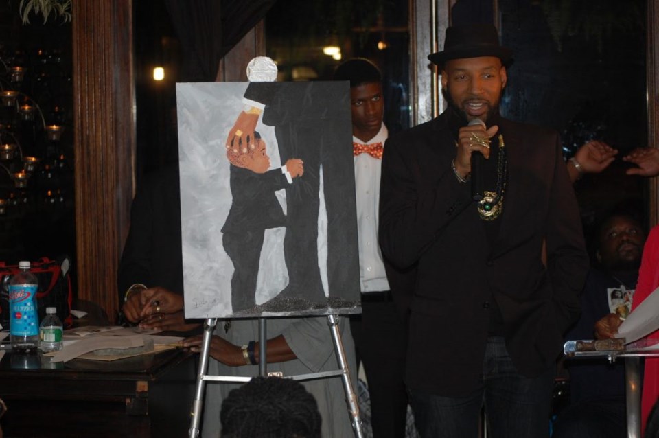 chionesu bakari, painting it forward, art auction, Brooklyn event, Brooklyn