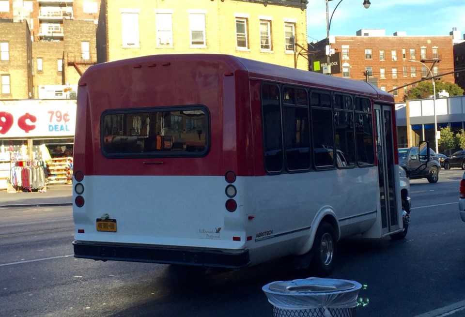 An unmarked, untagged, unregistered dollar van